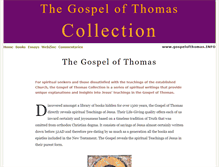 Tablet Screenshot of gospelofthomas.info