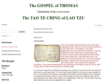 Tablet Screenshot of gospelofthomas.org